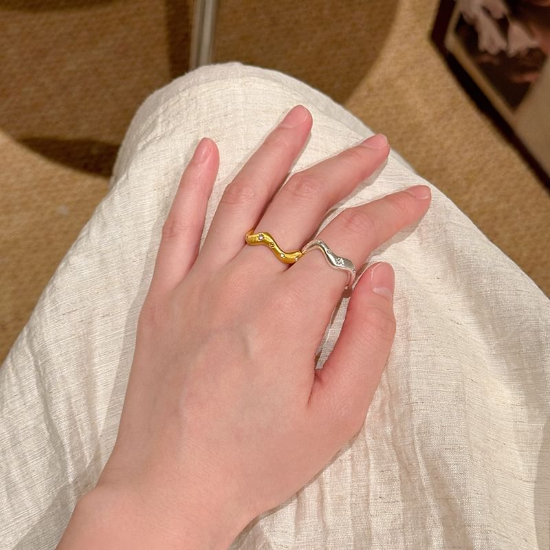 Rhinestone Open Set Ring / FashionChic