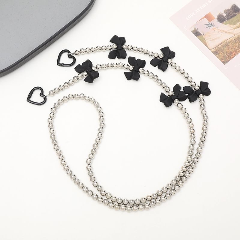 Bead Bow Lanyard Phone FashionChic