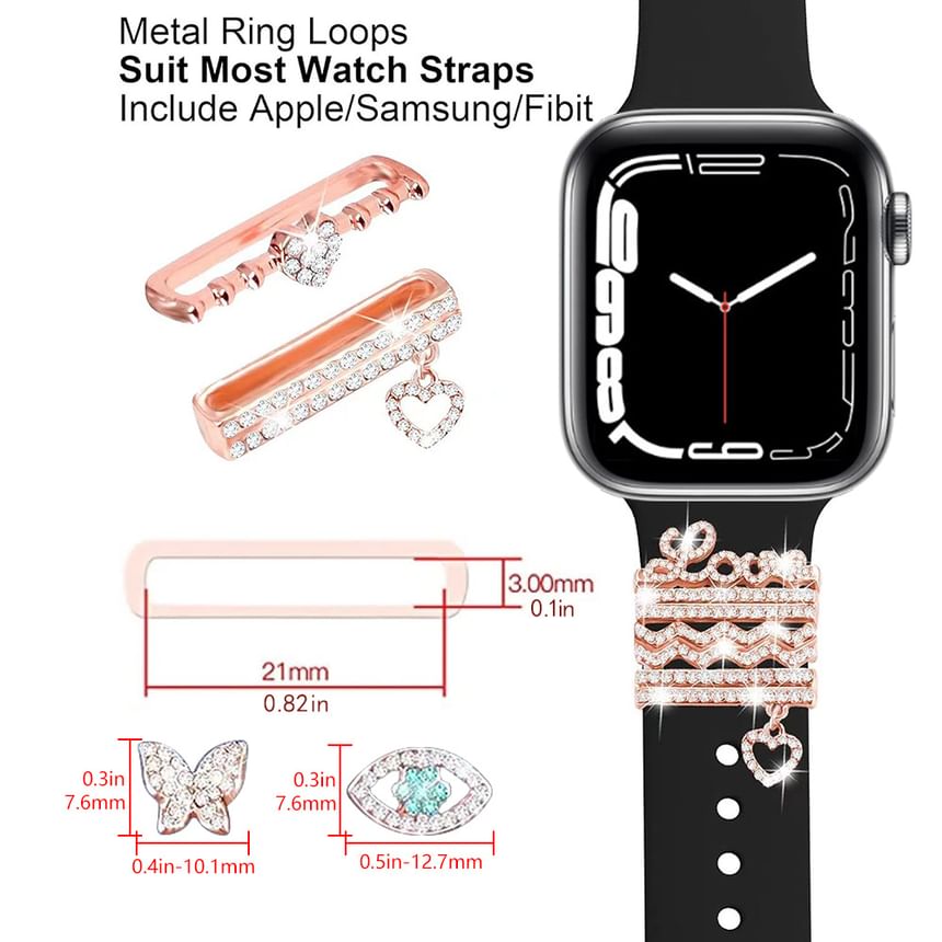 Apple for Charm Watch Band Designs) Rhinestone (Various FashionChic