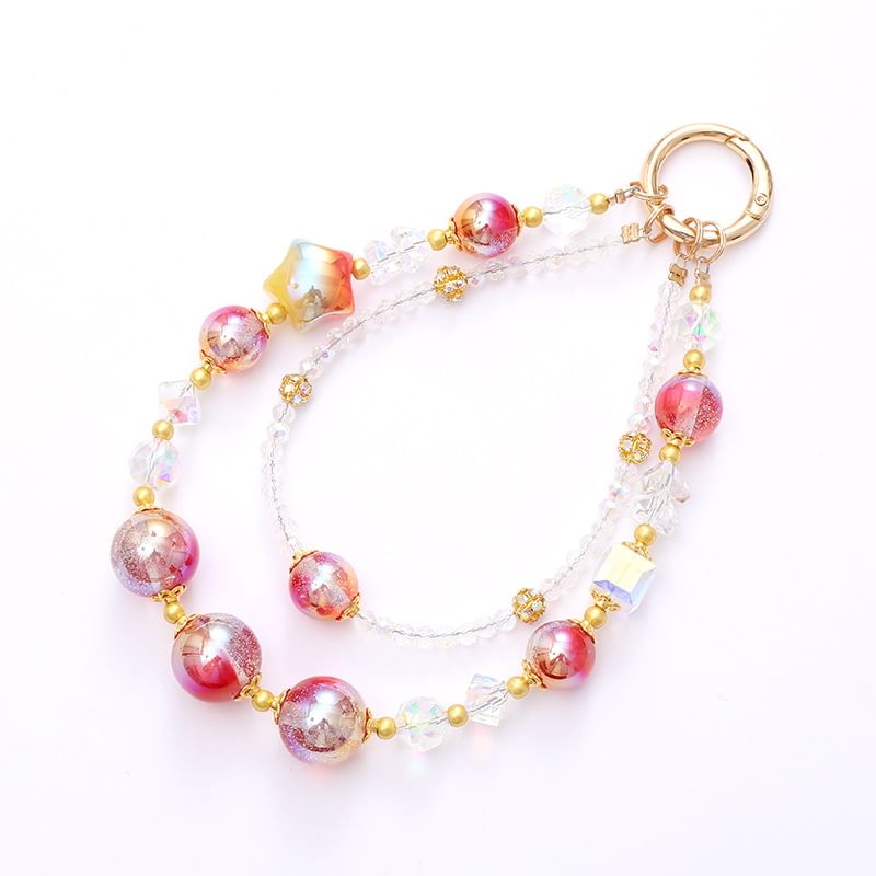 Bead (Various Star Strap Crystal Designs) Phone Layered Faux FashionChic