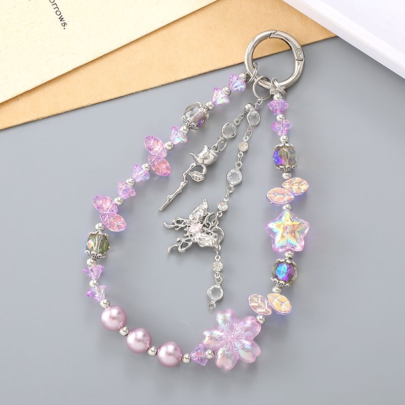 (Various Crystal Strap Designs) Star Faux Butterfly Phone FashionChic