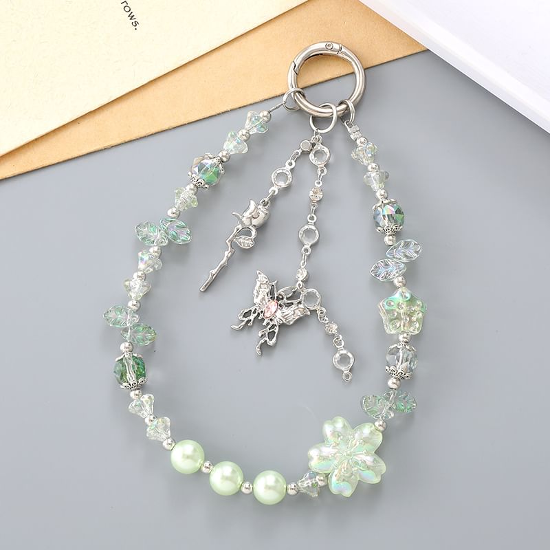 (Various Crystal Strap Designs) Star Faux Butterfly Phone FashionChic