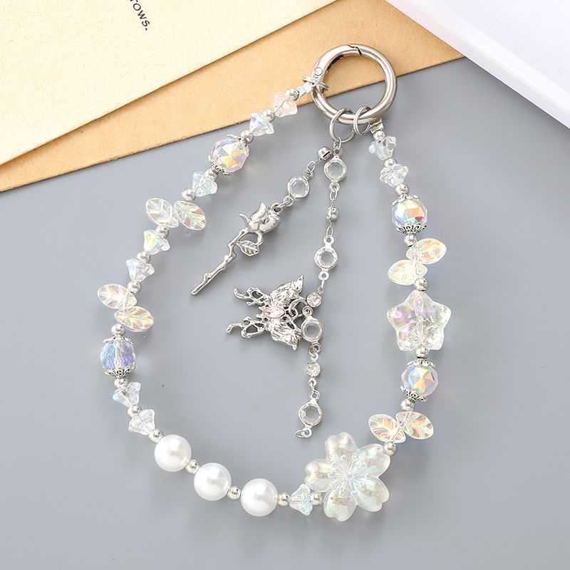 (Various Crystal Strap Designs) Star Faux Butterfly Phone FashionChic