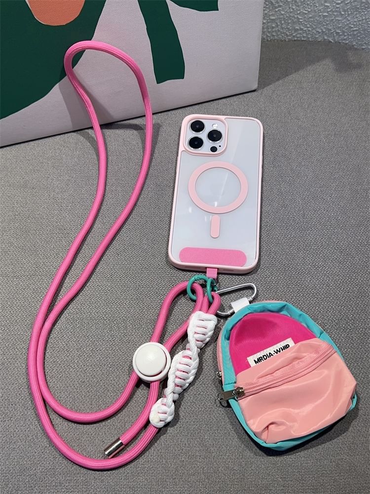 Adjustable Braided Phone Pad with Lanyard FashionChic