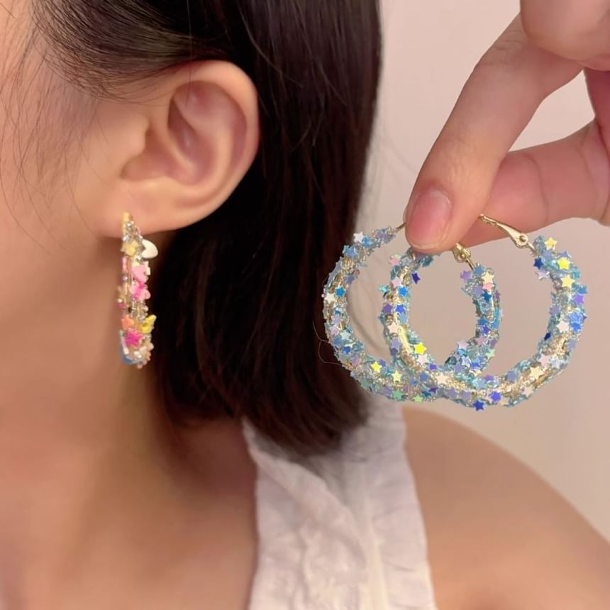 Butterfly Alloy Hoop Earring FashionChic