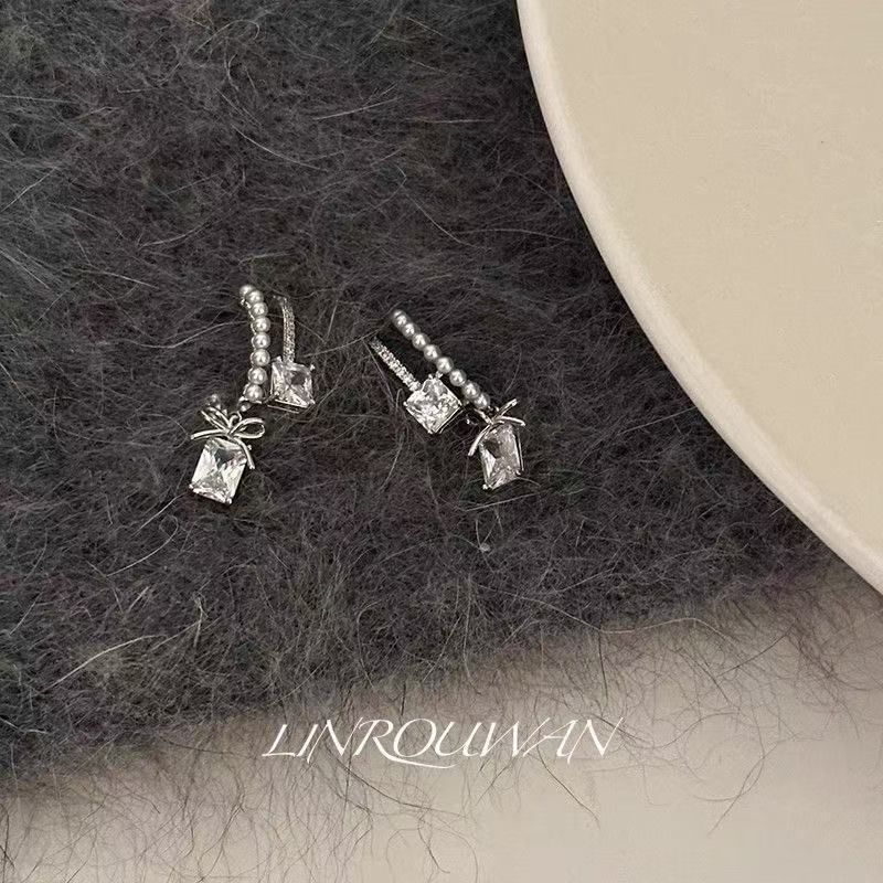 Drop Rhinestone Alloy Earring FashionChic