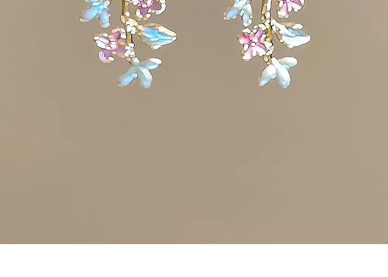 Dangle Alloy Earring Floral FashionChic