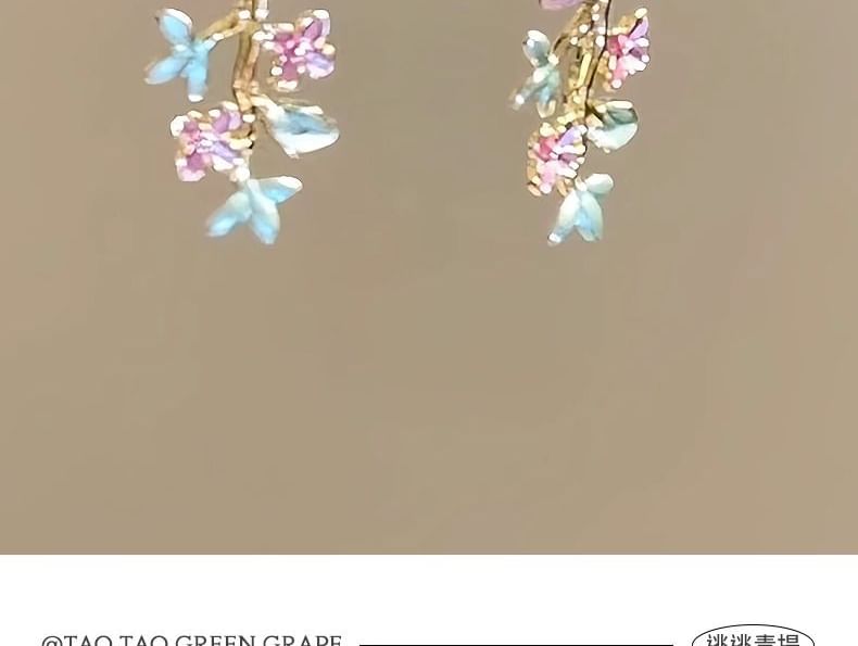 Dangle Alloy Earring Floral FashionChic