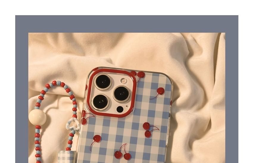 Cherry / Strap Case Print Set iPhone Beaded FashionChic