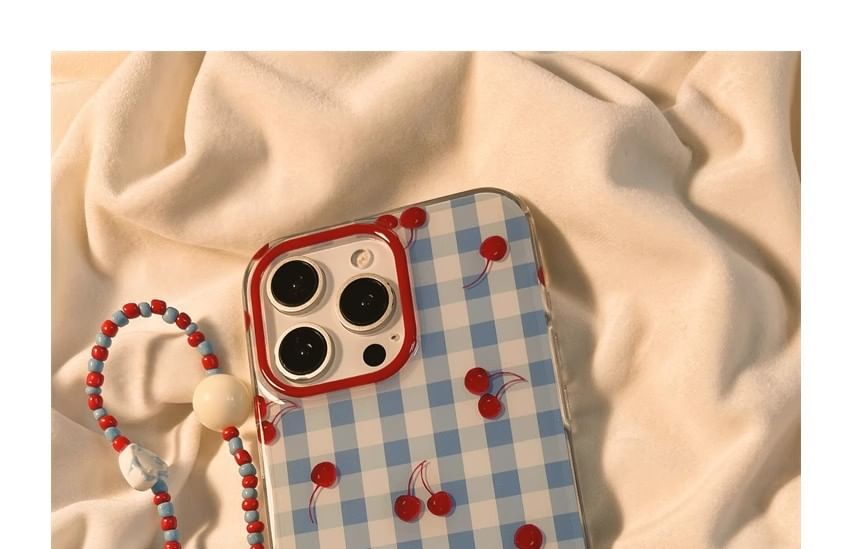 Cherry / Strap Case Print Set iPhone Beaded FashionChic