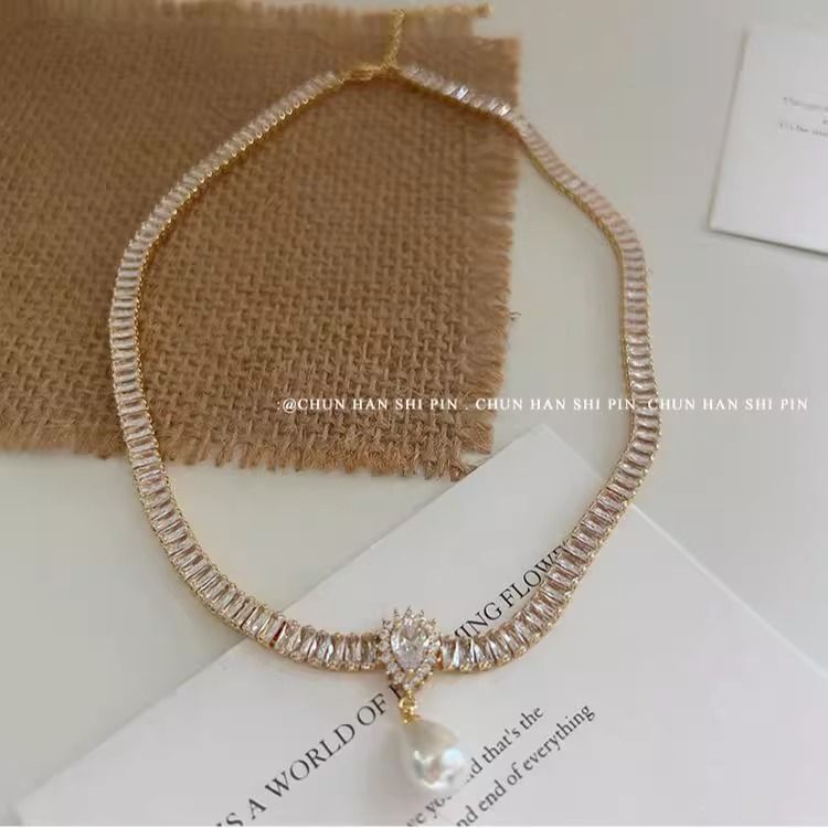 Faux Necklace Pearl FashionChic