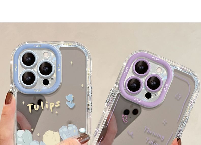 Mirrored Case Tulip Phone FashionChic