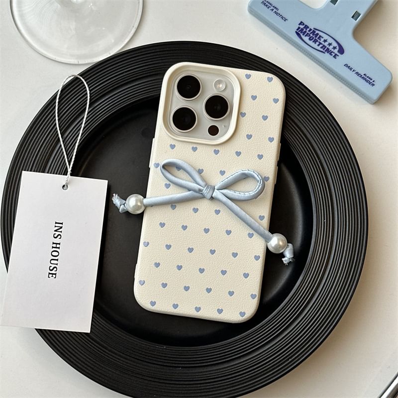 Adhesive Set Bow Phone Heart Case / Decoration FashionChic