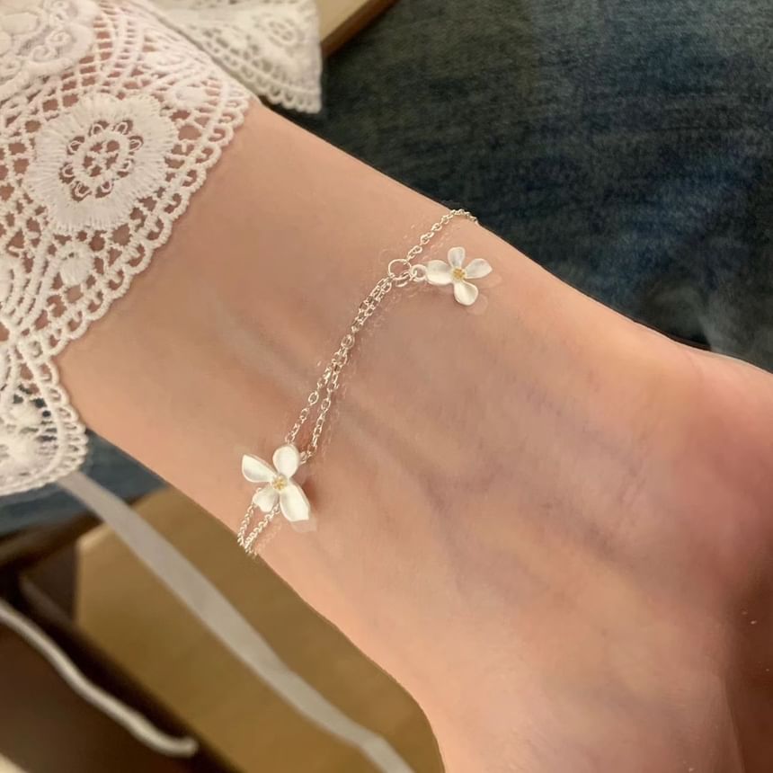 Flower Layered Bracelet FashionChic