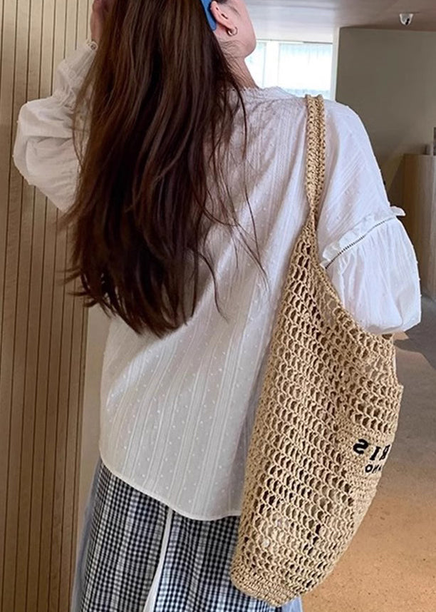 Lace White Flare Cotton Shirt Ruffled Up Loose Sleeve FashionChic