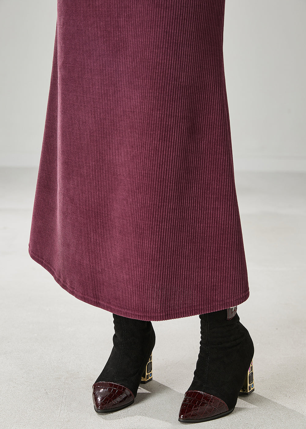 Modern Mulberry Silm Fit Corduroy Skirts Spring YU1047 Ada Fashion