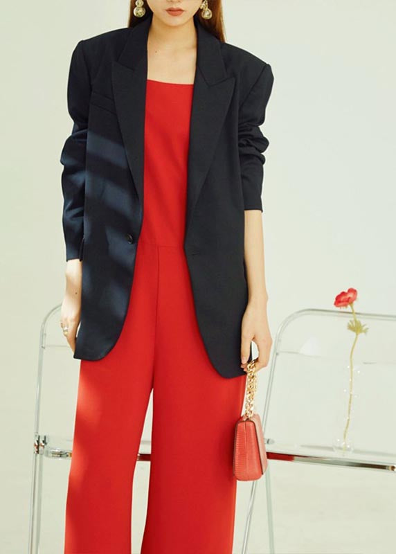 Red Pants Strap Straight Modern Spaghetti Chiffon Draping FashionChic