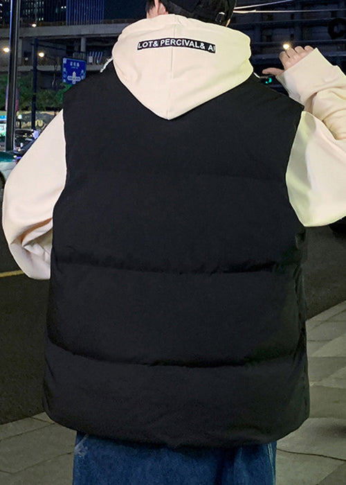 New Black Zip Up Pockets Warm Fleece Men Waistcoat Winter EQ024 ABC