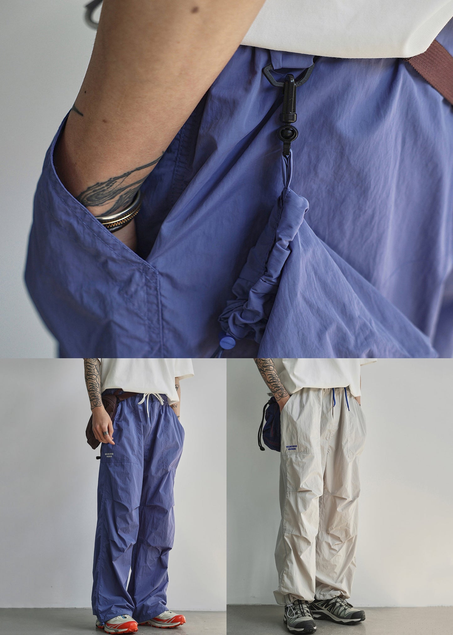 Letter Lace Cotton Men Pockets Summer Blue Pants Up New FashionChic