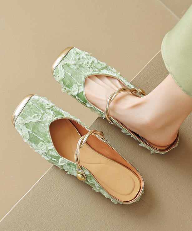 Ruffled New Apricot Style Cowhide Leather Chinese Fashion Print FashionChic