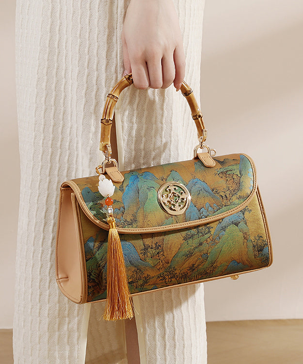 New Bag Style Print Tassel Tote Leather Chinese Calf FashionChic