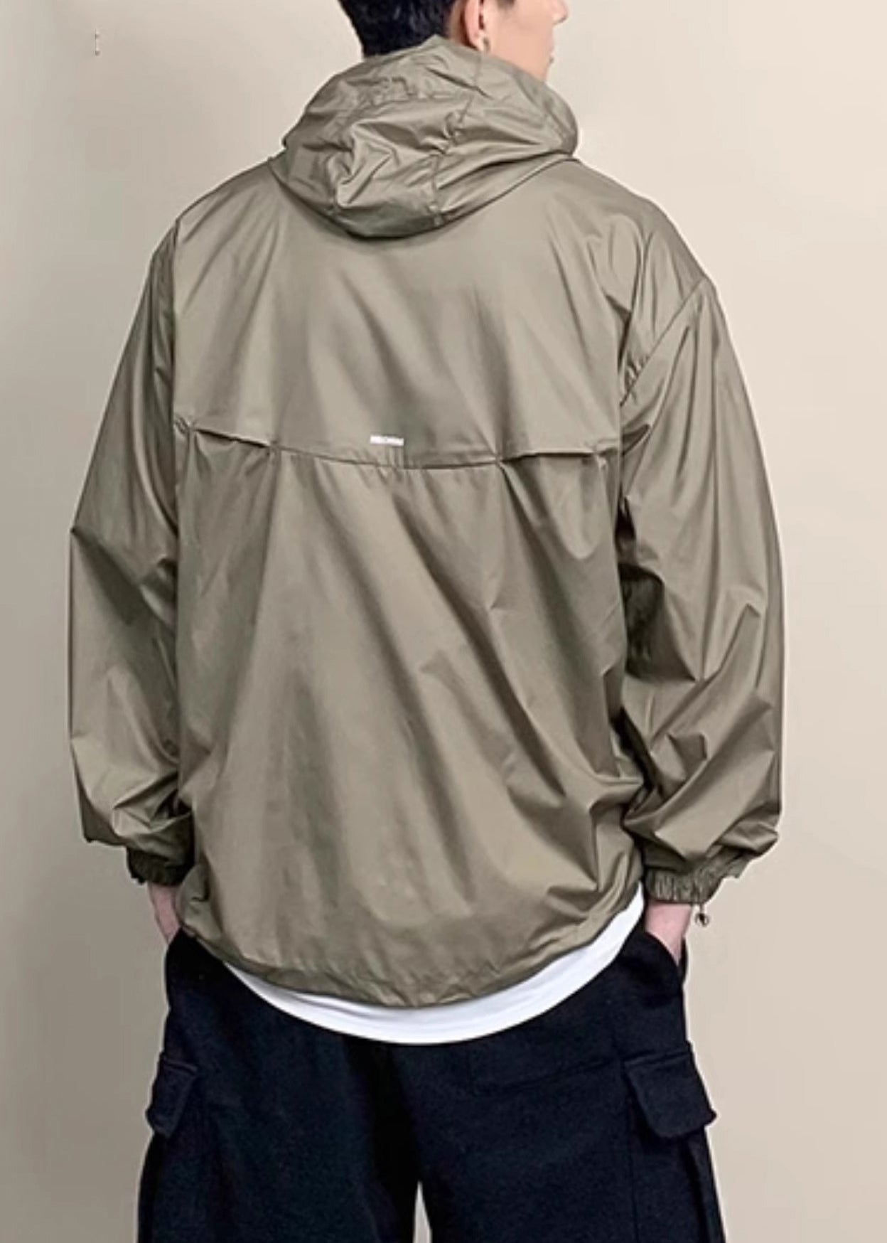 Coffee UPF New Pockets Zippered 50+ Thin Hooded Men Coat FashionChic
