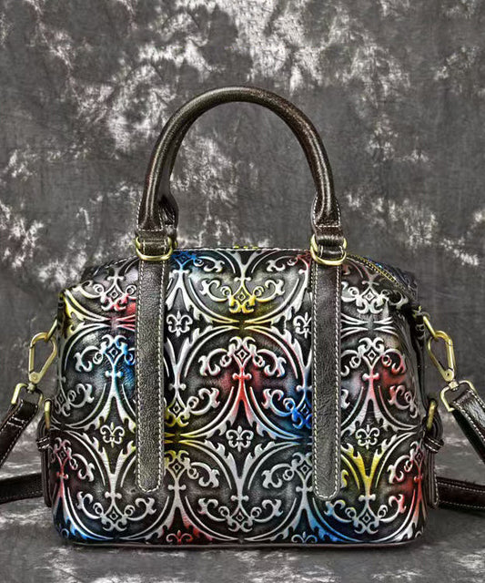 Embossed Vintage Silver Crossbody New Bag Handmade FashionChic