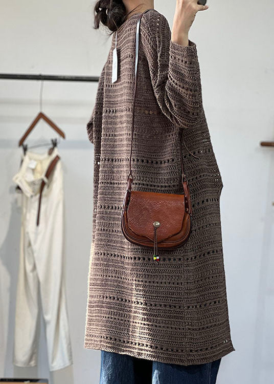 New Red O Neck Hollow Out Side Open Knit Dress Fall RU006 ABC