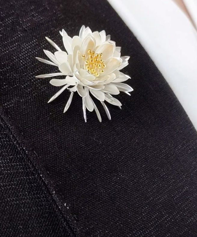 Novelty Gold Stainless Steel Epiphyllum Brooch RA026 ABC