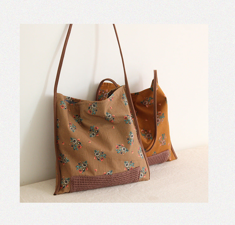 Niche Design Shoulder Canvas Bag Retro Style Bag OP1016 YYBB