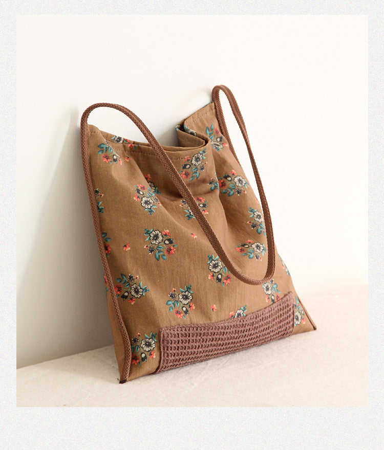 Niche Design Shoulder Canvas Bag Retro Style Bag OP1016 YYBB