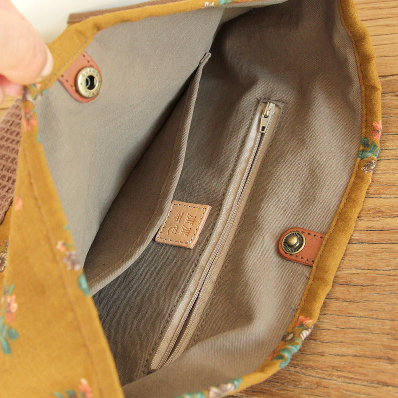 Niche Design Shoulder Canvas Bag Retro Style Bag OP1016 YYBB