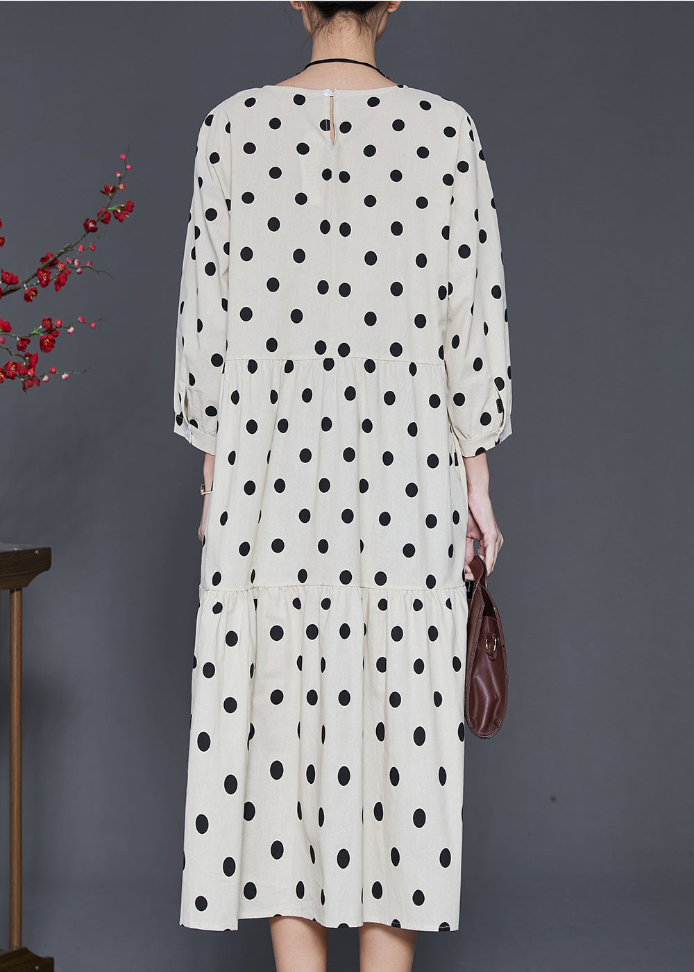 Organic White Oversized Patchwork Cotton Maxi Dresses Summer SD1071 Ada Fashion