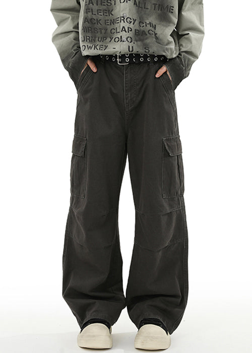 High Pockets Original Spring Green Design Denim Waist Men Pants FashionChic