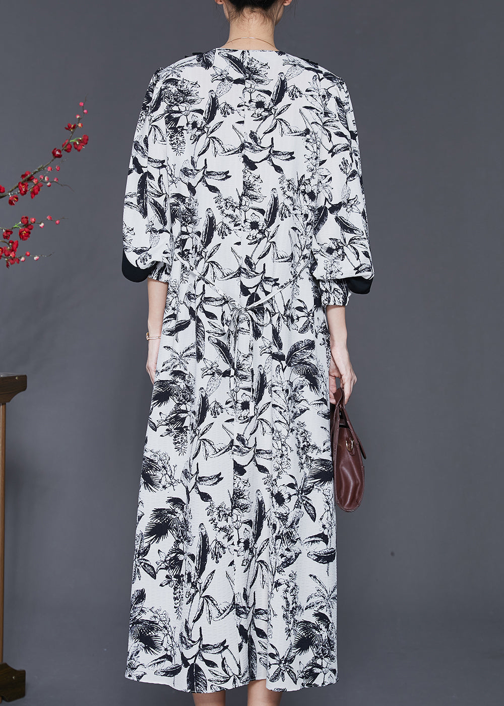 Original Design White Oversized Ink And Wash Cotton Dress Spring SD1051 Ada Fashion