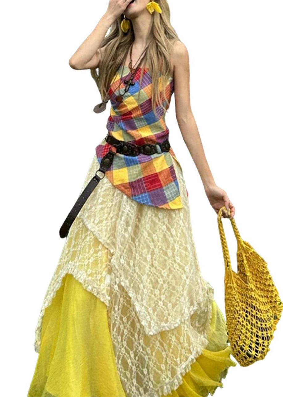 Fit Original Yellow Fall Three Holiday Set Silm Design Piece FashionChic