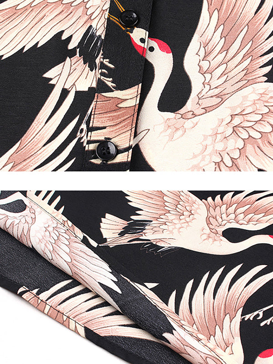 Plus Size Women Fashion Animal Prints Loose Shirt RR1063 Buykud