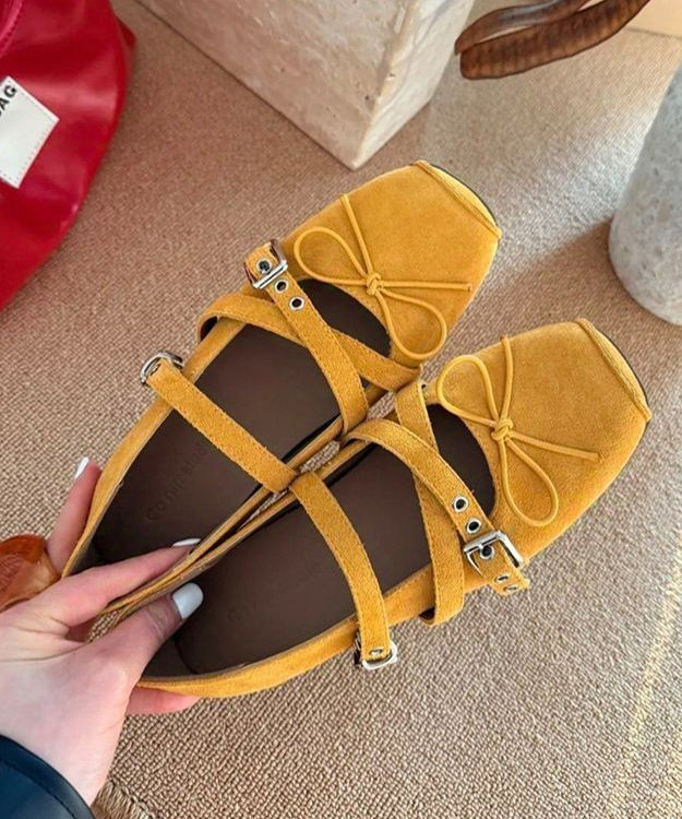 Bow Suede Splicing Strap Cross Red Boutique Shoes Wedge FashionChic
