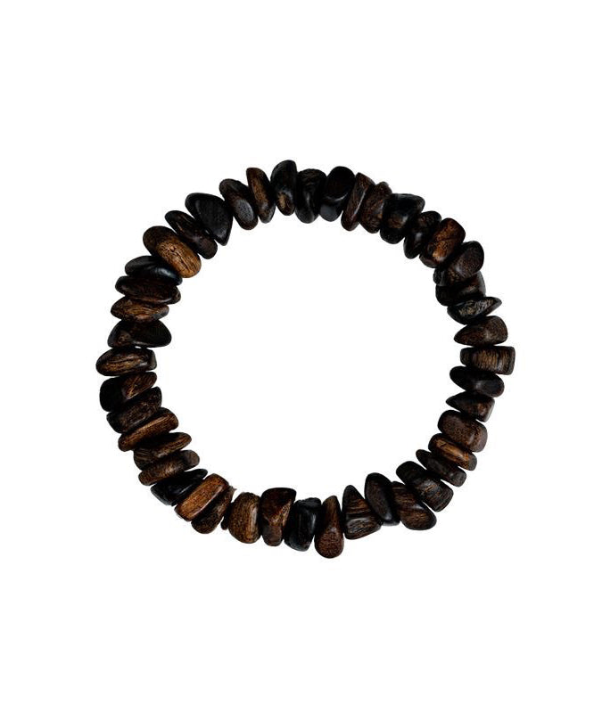 Retro Brown Sandalwood Buddha Beads Bracelet QU021 JEW-BRA241007