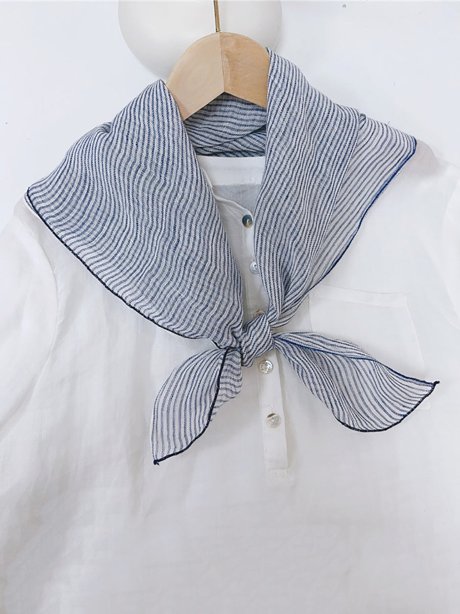 Vintage Stripe Women Casual Plaid Square Scarf FashionChic