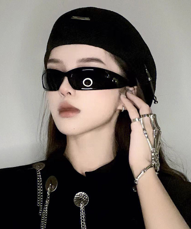Stylish Black Internet Celebrity Spicy Girl UV Resistant Resin Sunglasses XS1054 Ada Fashion