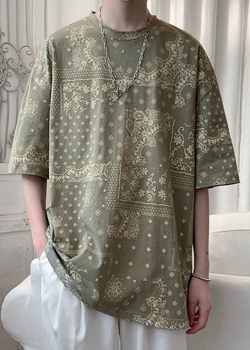 Unique Men Original Cotton T Black Half Print Shirts Design FashionChic