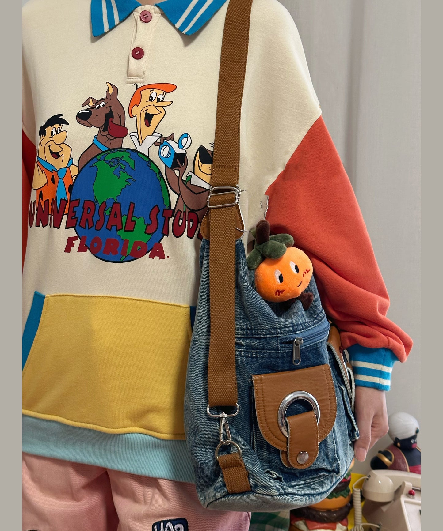 Versatile High-Capacity Denim One Shoulder Crossbody Bag SX1010 Ada Fashion