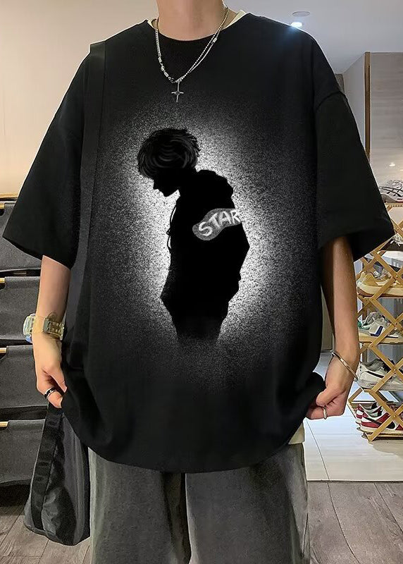 Coffee Original Design Print T Vintage Cotton Men Half Shirt FashionChic