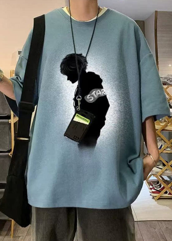 Coffee Original Design Print T Vintage Cotton Men Half Shirt FashionChic