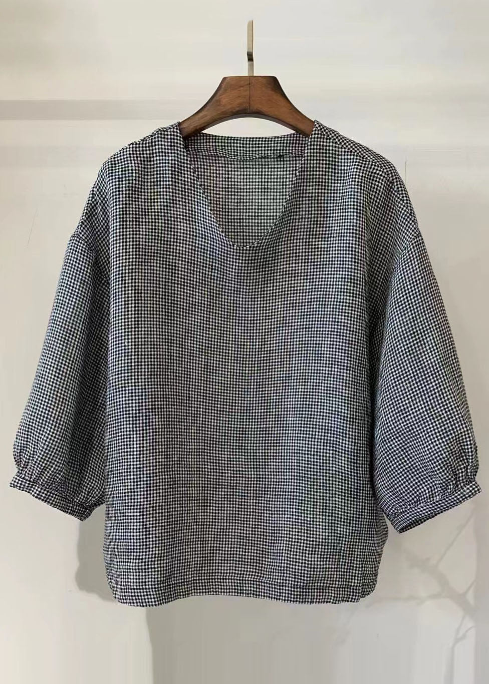 Linen Sleeve Oversized Tops Vintage White Bracelet Shirt FashionChic