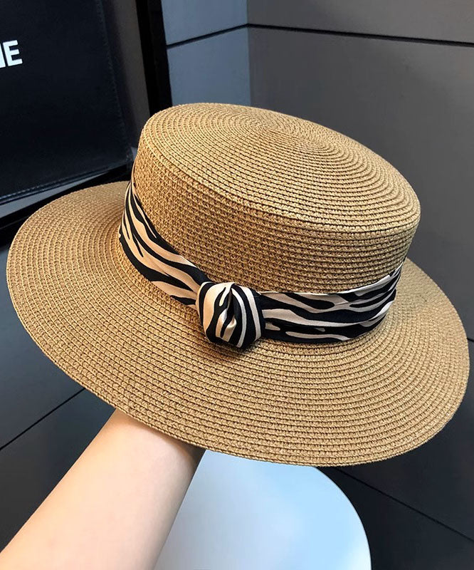 Straw Khaki Women Woven Hat Versatile Cloche FashionChic