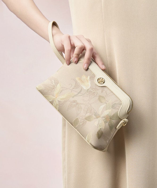 CrossBody Women Silk Print Green Bag Vintage FashionChic