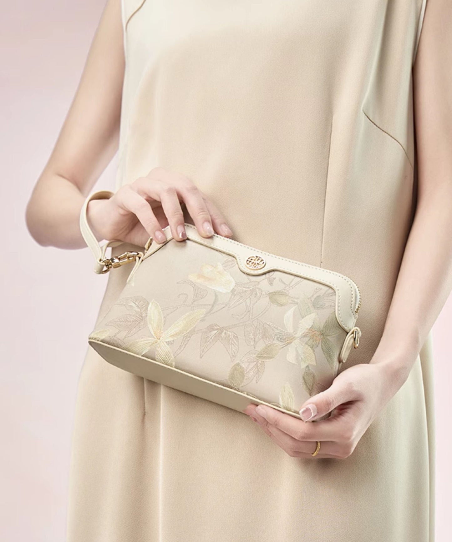 CrossBody Women Silk Print Green Bag Vintage FashionChic