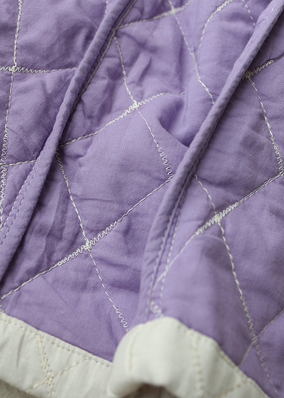 Women White Plaid Pockets Fine Cotton Filled Trenchs Spring TN014 ABC